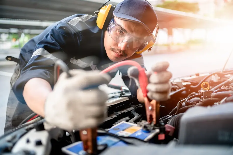 Señales de batería de auto en mal estado